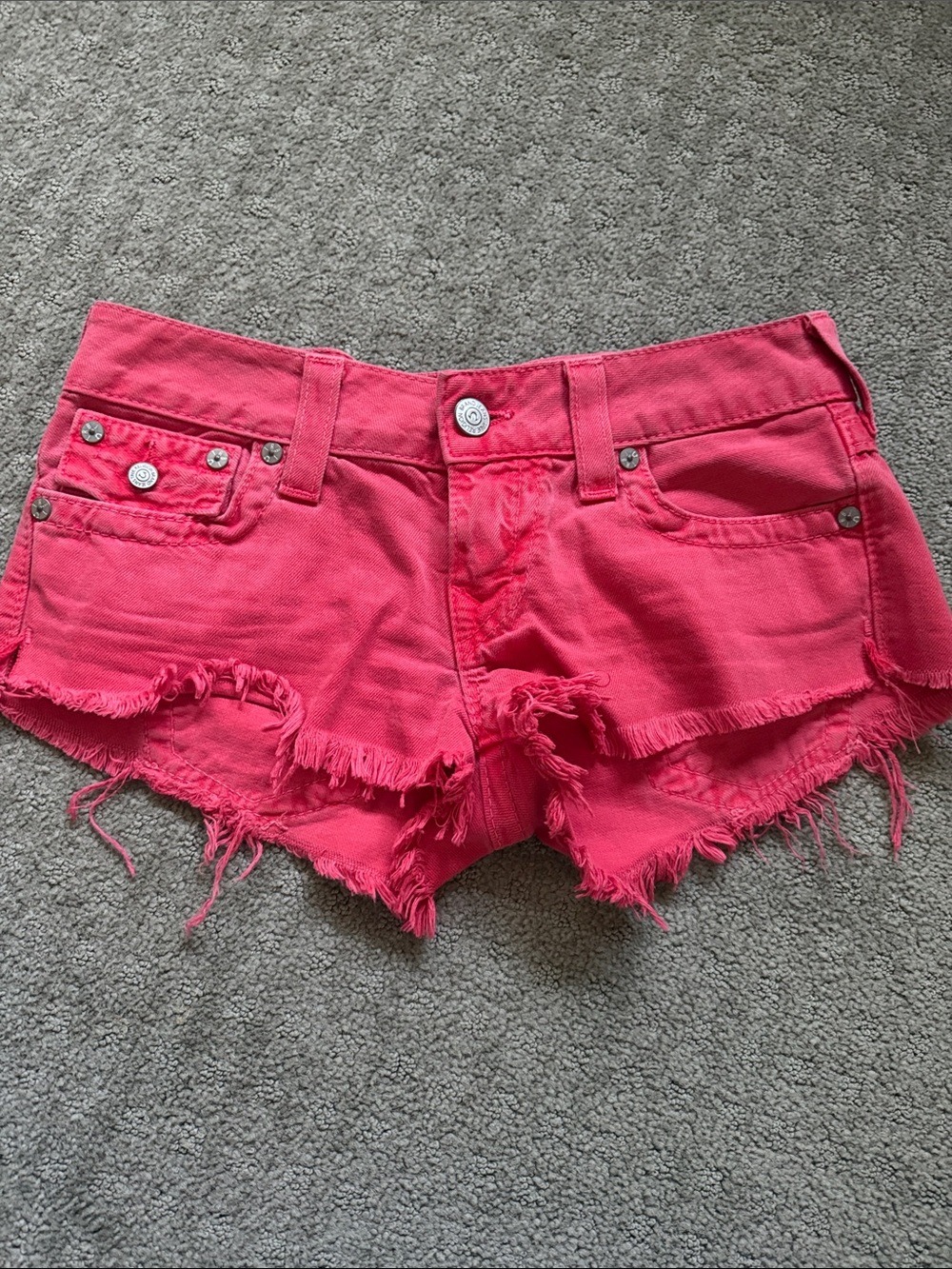 Women's True Religion Frayed Denim Shorts